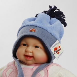Wintermütze "Felix" blau/grau Gr. 42/44