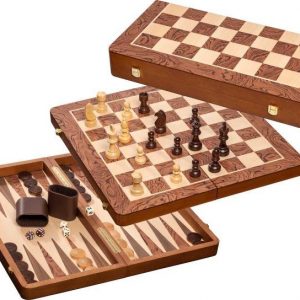 Schach-Backgammon-Dame-Set