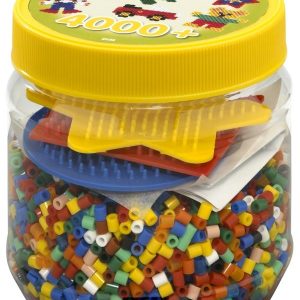 HAMA Dose gelb+farbige Platten 4000Stück
