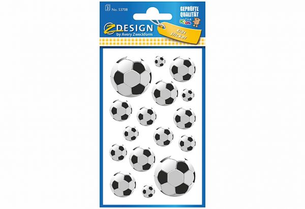 AVERY ZWECKFORM Papiersticker Fußball 53708